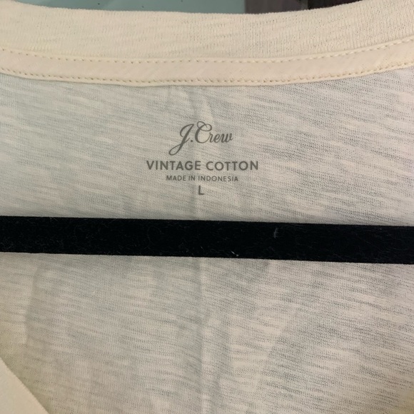 JCrew Vintage Cotton V-neck Tee - Picture 4 of 8